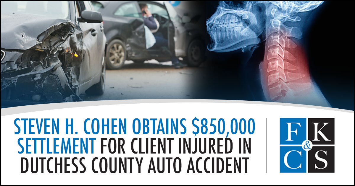 Steven H. Cohen Obtains $850,000 Settlement for Client Injured in ...